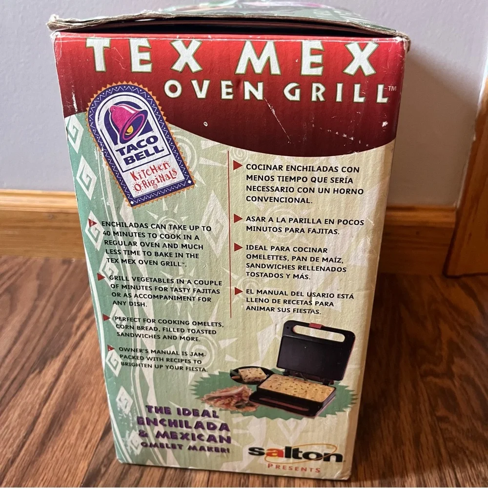 Salton Taco Bell Tex Mex Oven Grill Press Mexican‎ Omelet *RARE* Vintage